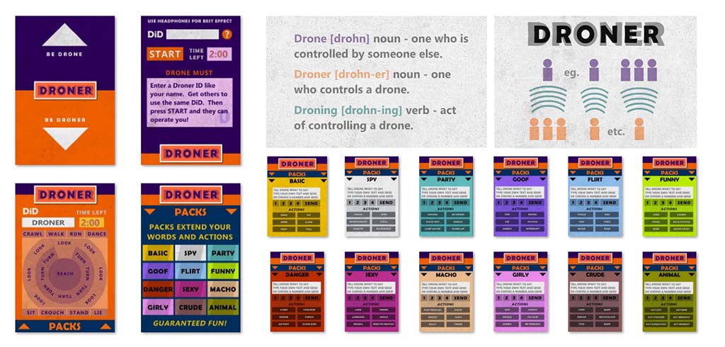 Droner - mobile app - custom packs