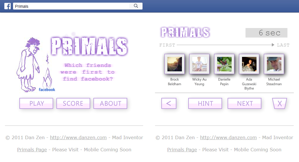 Facebook - Primals App