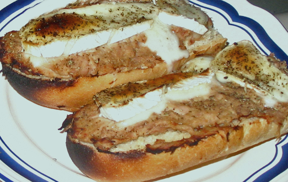 Food - Baguette, Tuna, Dijon & Brie in Broiler!