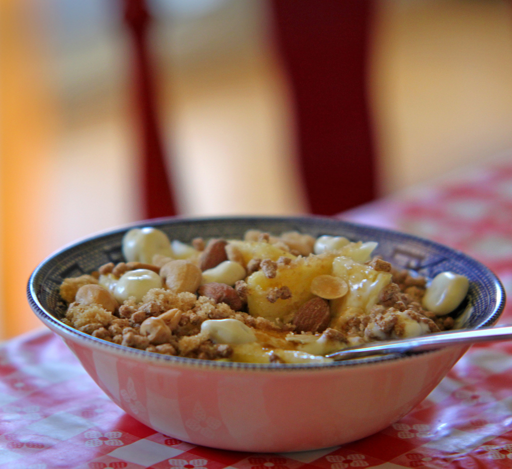 Food - Yogurt Nut Pineapple Bran and Brown Sugar Medley!