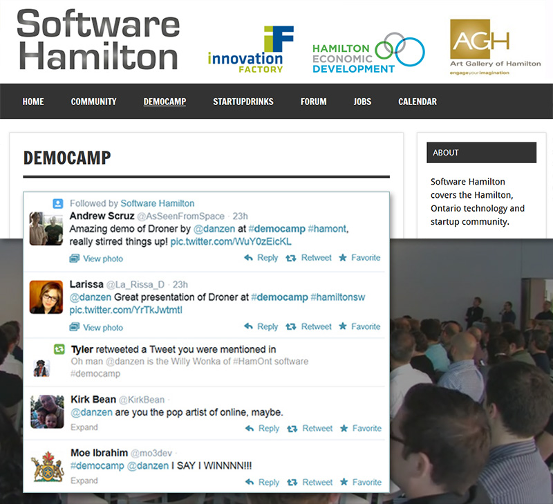 Talks - DemoCamp - Software Hamilton