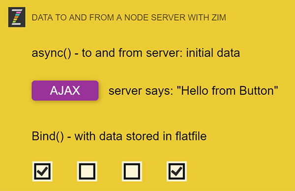 ZIM Data with NodeJS and Express AJAX, asynch, Bind