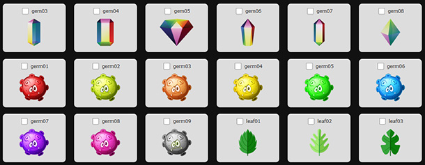 Screenshot of assets folder images