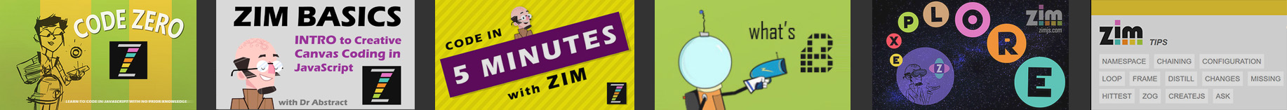 ZIM JavaScript Canvas Framework - sample e-learning resources